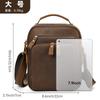 Bolsa de Ombro Masculina Marant de Couro Bolsa Transversal de Couro Genuíno de Alta Qualidade Couro Crazy Horse Retrô Casual Bolsa de Ombro Masculina Moderna