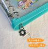 Nuevo A7 cuadrado DIY hojas sueltas PVC cremallera libro de tarjetas goo carcasa brillante para perseguir estrellas núcleo de hojas sueltas libro de mano