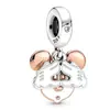Novas Miçangas DIY com Gotejamento de Óleo da Pan, Miçangas Soltas na Cor Prata, Pulseiras com Contas do Pato Donald, Mickey, Minnie, Vendendo Muito Além das Fronteiras