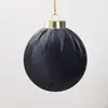 Nuevos Adornos de Bola de Navidad de Terciopelo Decoraciones de Escena de Atmósfera Navideña Adornos de Bola Envueltos para Árbol de Navidad