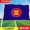 Bandera de la ASEAN en todo el mundo Asia Europa África América Oceanía banderas grandes y coloridas banderas de cuerda banderas para agitar con la mano en stock
