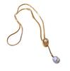 Suéter collar de diseño simple para mujer, collar largo de alto sentido, cadena doble de suéter de temperamento nicho, joyería al por mayor