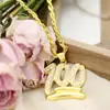 Joyería de moda europea y americana Nuevo Amazon AliExpress ebay Diamante strass hip hop Cadena de suéter collar de 100 puntos
