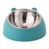 Nova Tigela Quente para Pet Tigela para Gato Tigela para Cachorro Duas em Uma Cachorro Gato Comida Pet Produtos para Pet Ponto Venda por Atacado