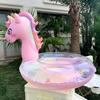 Pato transparente de celebridad de Internet para bebé, anillo de asiento grueso para bebé, anillo de natación para axilas para niños, juguete inflable transfronterizo