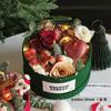 Maçã de Natal flanela balde de segurar tricotado balde de segurar estilo Chanel xadrez caixa de presente feriado presente de aniversário caixa de presente