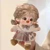 Muñeca de algodón con lunares color castaño Versión SP Muñeca de peluche de 20 cm se puede cambiar para niñas para enviar regalos a novias