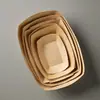 Comercio Exterior Transfronterizo Caja de Cartón Kraft de Tapa Abierta Caja Desechable para Papas Fritas Caja para Alitas a la Parrilla Pollo Frito Caja para Nuggets de Pollo Caja Larga con Forma de Copo de Nieve para Pollo