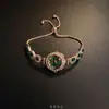 Reloj Vintage de Cordón Ajustable con Diamantes Completos, Pulsera de Estilo Retro de Lujo Ligero, Versátil para el Trabajo y el Uso Diario