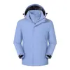 Chaqueta Unisex Personalizada 3 en 1 con Capucha Desmontable, Forro de Polar, Resistente al Agua, Conjunto de Dos Piezas para Senderismo al Aire Libre