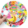 50 pegatinas de graffiti de verano personalizadas transfronterizas estilo fresco playa creativas decorativas para vaso de agua funda de teléfono móvil pegatinas de guitarra