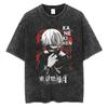 Camiseta de manga corta antigua con estampado directo de dibujos animados japoneses vintage de High Street