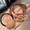 Elástico para Cabelo Cor de Chá com Leite Acessório de Cabelo Coreano Headband Corda de Cabelo Elegante Elástico de Cabelo Acrílico Atacado Não Danifica o Cabelo