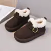 Zapatos Grandes de Algodón para Niñas 2026 Otoño Nuevo Estilo Infantiles con Forro de Felpa Espeso Calientes Zapatos tipo Birkenstock Botas de Nieve para Niños Zapatos tipo Pan