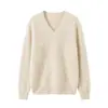 Novedades para Otoño/Invierno 26: Suéter básico de polar con cuello redondo, jersey de polar de cachemira de seda de morera, suéter de lana de corte holgado