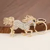 Llavero de Unicornio de Diamante de Aleación de Zinc Estilo Coreano Llavero de Pegaso Fantasía para Mochila Accesorios para Coche Colgante Venta al por Mayor