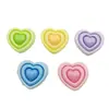 Gradiente Brilhante Três Camadas Amor DIY Feito à Mão Cola de Creme Resina Grampo de Cabelo Acessórios de Joia Capa de Celular Patch Decorativo