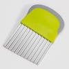 Fábrica en stock cortador de papas fritas de acero inoxidable corte ondulado cuchillo ondulado para papas cortador de tiras de cocina
