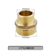 Adaptador Roscado de Acero Inoxidable Reductor Doble Rosca Macho Extensión Directa de 1/4 de Pulgada a 3/8 de Pulgada, 1/2 Pulgada, 3/4 de Pulgada a 1 Pulgada Accesorios para Tuberías de Agua