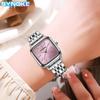 Artículos de Fábrica Synoke Moda Tendencia Reloj Cuadrado Pequeño Correa de Acero Aleado Reloj de Cuarzo Reloj para Mujer Celebridad de Internet en Vivo