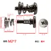 Tornillo de resorte para placa posterior de tarjeta gráfica, tornillo combinado niquelado, arcoíris jijia micro estrella núcleo tornillo de tarjeta gráfica M2
