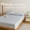 Sábana bajera de algodón puro cepillado, grosor A, una pieza, 100% algodón, color liso, sábana suave para cama, protector de colchón, colcha de punto de algodón