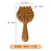Escova de Gato Sandalwood com Almofada de Ar Pente Massageador de Madeira Maciça Pente de Madeira Liso para Cabelo Desenho Animado Fofo Pente Simples de Madeira para Cabeleireiro