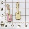 Mezcla 40 Dibujos Animados Europeos y Americanos de Goteo de Aceite Instrumentos Musicales Guitarra Piano Tono Aleación Colgante Pulsera DIY Accesorios de Joyería