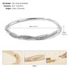Exportação Europeia e Americana Novo Bracelete Aberto de Zircônia Cobre Banhado a Ouro Acessível Luxo Bracelete de Alto Padrão Moda Simples Forma Geométrica Joia para Mão
