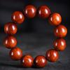 Pulsera de cuentas de sándalo rojo zambiano hilo de mano sándalo rojo lobular africano material viejo de alta densidad hilo de madera para Wen juego cuentas de rosario borde caminar mano