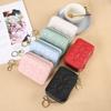 Bolsa de mano para mujer de comercio exterior transfronterizo, sobre rojo para boca, 2024, nueva, urbana, simple, mini, portátil, bolsa de cosméticos con espejo