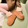 Botines Gruesos Forrados de Peluche para Mujer Suela Gruesa Botas de Moda Botas de Nieve para Mujer 2026 Invierno Nuevos Aumentan la Altura Zapatos de Algodón Birkenstock