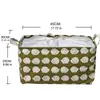Cesta de Almacenamiento de Tela de Algodón y Lino ZAKKA Cuadrada Cesta para Ropa Sucia Caja de Almacenamiento a Prueba de Polvo con Cordón Plegable 0446