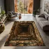 Alfombrilla de suelo de terciopelo de cristal estilo americano para entrada de casa, felpudo decorativo resistente al desgaste para sala de estar y dormitorio, alfombra resistente a la suciedad