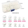 Blanco Lechoso de Alto Brillo ABS Imitación Perla Accesorios para Joyería DIY Pulsera Collar Hilo Hecho a Mano Cuentas Espaciadoras Perlas Sueltas