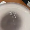 Pendientes de Mariposa Exquisitos y Frescos con Aguja de Plata S925 Pendientes Asimétricos de Sentido Avanzado para Mujer Set de Cobre Pendientes de Zirconia Venta al por Mayor