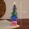 Luz noturna de árvore de Natal colorida para presente, vela eletrônica LED brilhante, luz de ambiente decorativa, presente de Natal para crianças