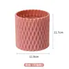 Suporte giratório de grande capacidade para pincéis de maquiagem, tubo de armazenamento de pincéis portátil, porta-canetas à prova de poeira para batom, lápis de sobrancelha, pincel de sombra de mesa