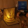 Música luz cartão de aniversário 3d bolo ins avançado presente criativo amazon cartão de aniversário atacado