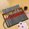 Set de Pinceles de Nylon Biyoumi para Pintura al Óleo y Pintura Acrílica, Pinceles Especiales para Estudiantes de Arte, Pinceles de Acuarela para Principiantes