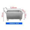Fregadero de Acero Inoxidable, Cubeta Móvil para Trapeador y Paño de Limpieza, Piscina de Almacenamiento de Agua 304 para Remojo y Descongelación