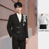 Traje de Novio para Boda China Traje de Hombre Esmoquin Novio de Bienvenida Oficial Padrinos Bordado Ancianos Vestido Tradicional Moderno
