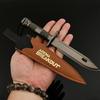 Zona Oscura Figura de Periférico de Juego Cuchillo M9 Versión con Estuche de Cuero 22cm Artesanía Totalmente Metálica Adornos Juguetes