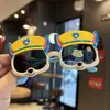 Óculos de Sol Polarizados para Cachorro Menino Protetor Solar Cool Armação Macia Silicone Cartoon Óculos de Sol para Crianças Fofo Cachorrinho Latindo