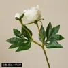 Simulación 2 cabezas peonía flor artificial sala de estar fotografía modelo habitación decoración adornos punto venta al por mayor Amazon decoración retro