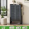 Porta doméstica externa sapateira multicamadas grande armário para sapatos corredor interno bambu simples novo 2024 entrada
