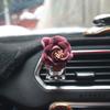 Camelia de Tela Creativa para Mujer Salida de Aire Acondicionado Interior del Coche Botella Vacía de Perfume Salida de Aire del Coche Stick de Aromaterapia