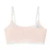 Producto Más Vendido en Tiktok: Camiseta Sin Costuras Etapa 1 Verano Sensación Fresca para Niñas de 6 a 12 Años, Adecuada para el Período de Desarrollo, Ropa Interior para Estudiantes de Primaria, Transfronterizo