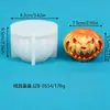 Molde de Silicone para Vela Perfumada de Abóbora de 3 Peças para Halloween, Molde de Abóbora Maligna Fantasma, Molde Decorativo