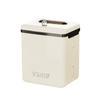 Cubo de Basura de Cocina para Montar en la Pared con Tapa Cesto de Basura Plegable Cubo de Basura Doméstico Colgante para Baño Cesto de Plástico para Pañuelos